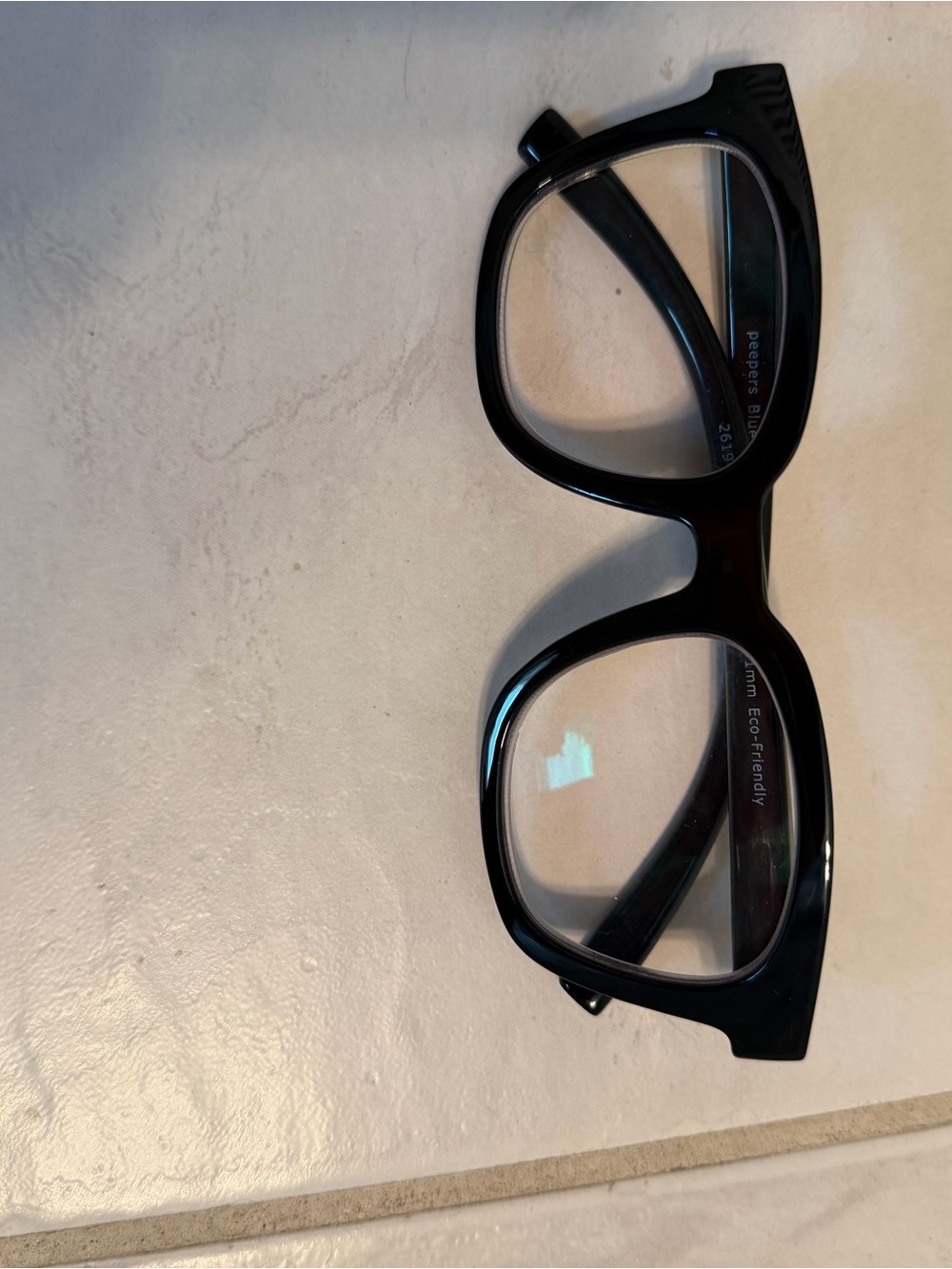 Peepers Black Oversized Square Eyeglass Frames